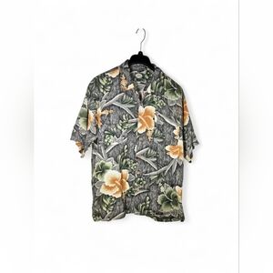 Vintage Tommy Bahama Button Up Rayon Short Sleeve Shirt Size Large